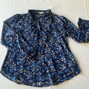 Michael Kors Long Sleeved Button Down Top Women’s Large